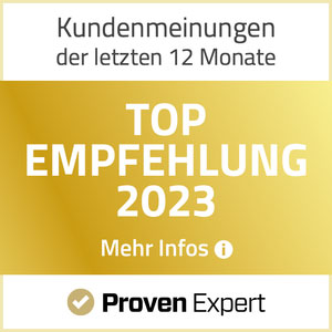 Proven Expert Top Empfehlung 2023